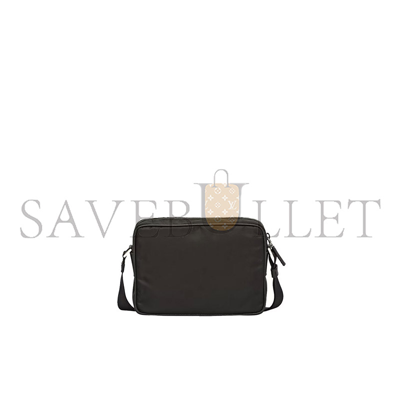PRADA RE-NYLON AND SAFFIANO LEATHER SHOULDER BAG 2VH048 (23*16*7cm)